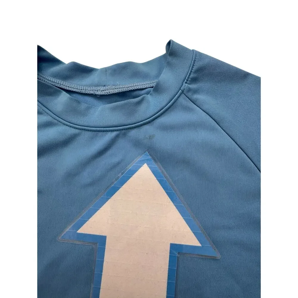 COOLIBAR Kids Sandshark Short Sleeve Surf Shirt Blue Size XS Youth Unisex Swim